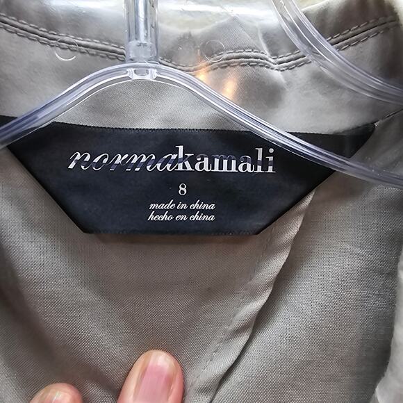 Norma Kamali Women's Single Breasted Blazer Jacket Business Work Beige Size 8 - Picture 5 of 7